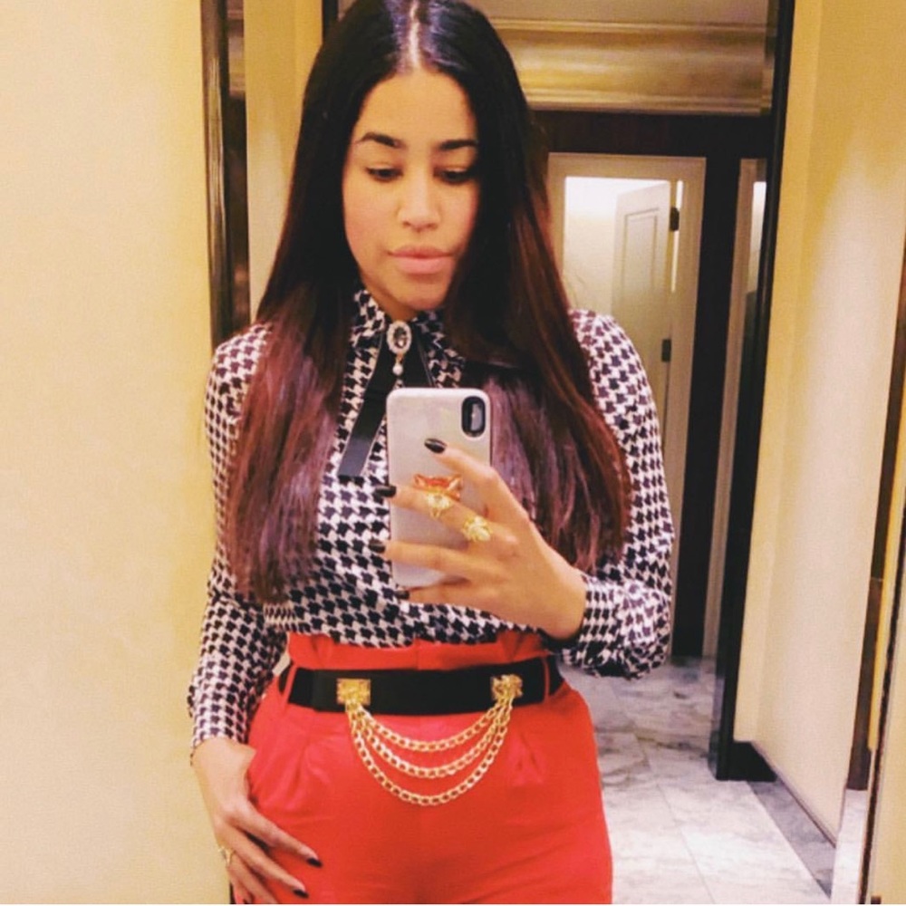 Houndstooth Blouse